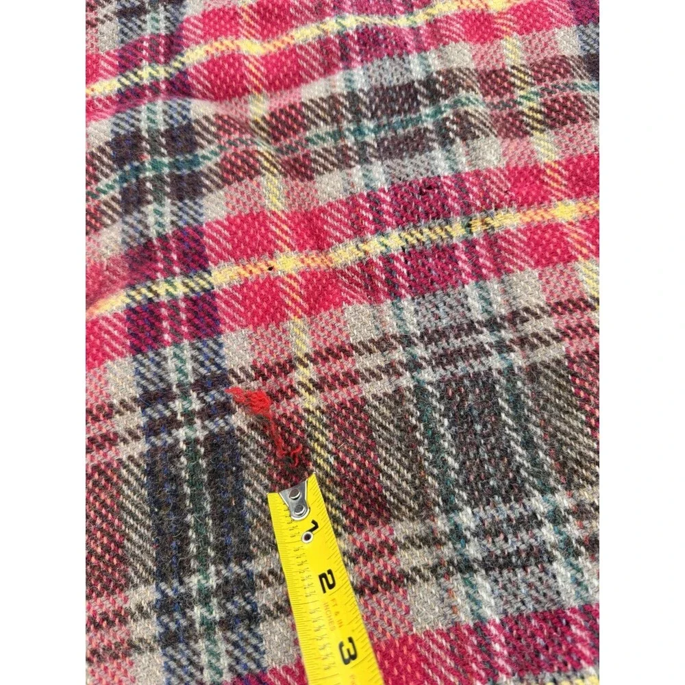 VTG All WOOL Made In Scotland BLANKET / THROW / TRAVEL RUG-SCOTTIE DOG LABEL
